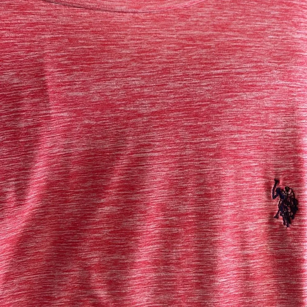 ⭐️5/$25 U.S. Polo Assn. Lightweight Red Tee, Mens size Large